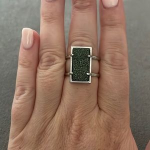 Kendra Scott Green Druzy Ring